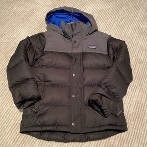 Patagonia hooded boys puffer boys S 7/8